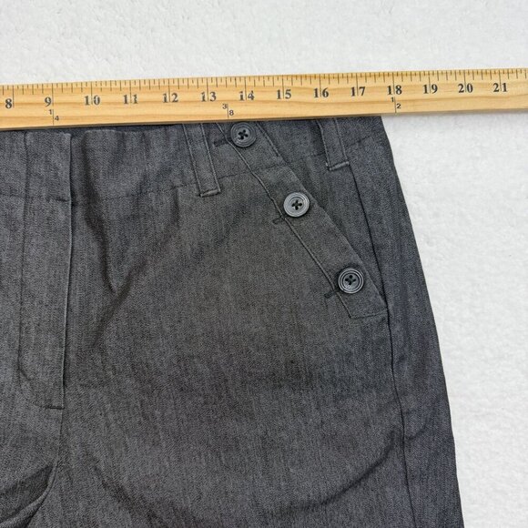 Sandro Sportswear Sailor Wide Leg Cropped Capri Pants Stretch Womens 14 Preppy - Picture 10 of 12